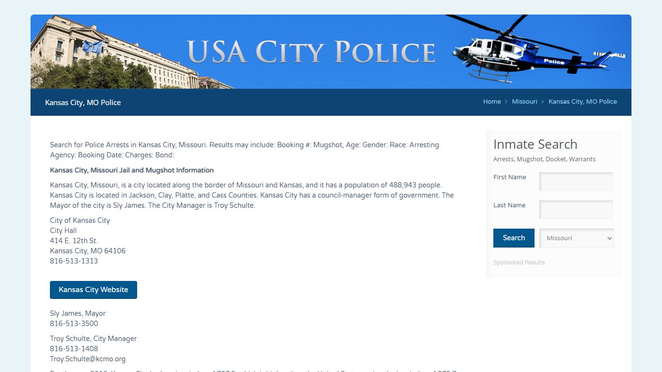 Kansas City, MO Police | Jail Records