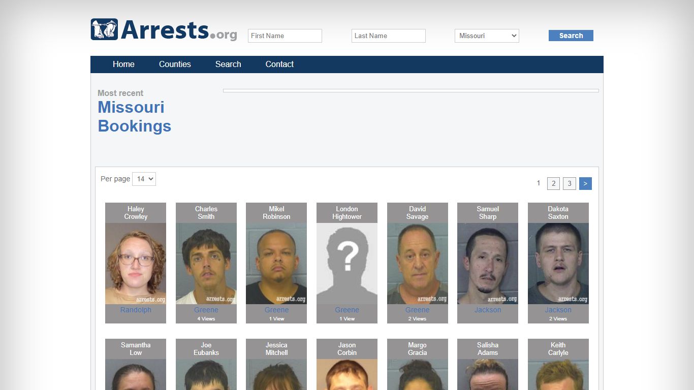 Missouri Arrests and Inmate Search